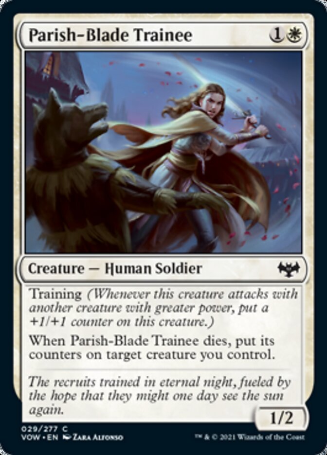 Parish-Blade Trainee [Innistrad: Crimson Vow] | Dumpster Cat Games