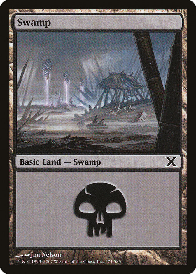 Swamp (374) [Tenth Edition] | Dumpster Cat Games