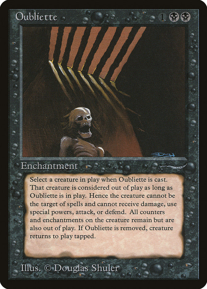 Oubliette (Dark Mana Cost) [Arabian Nights] | Dumpster Cat Games
