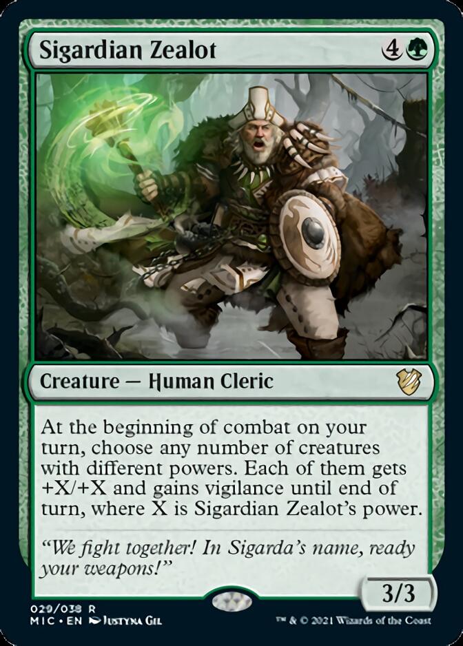 Sigardian Zealot [Innistrad: Midnight Hunt Commander] | Dumpster Cat Games