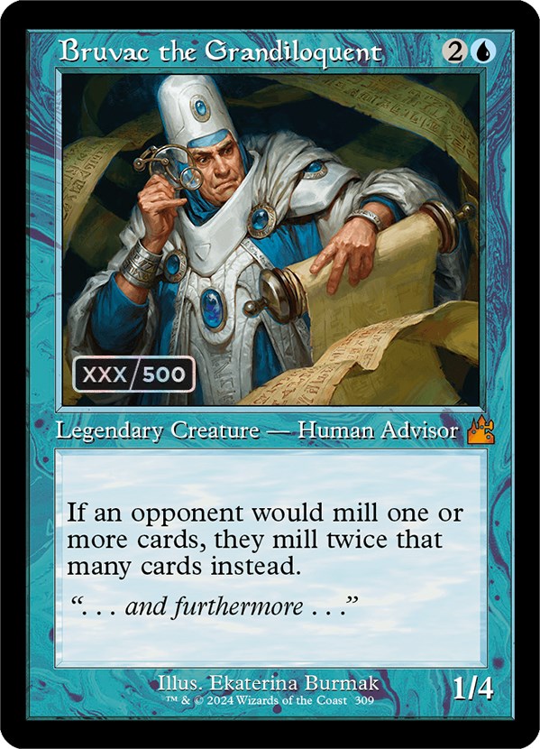 Bruvac the Grandiloquent (Retro) (Serialized) [Ravnica Remastered] | Dumpster Cat Games
