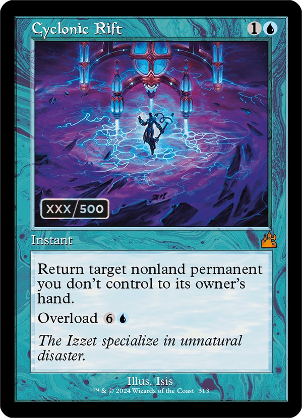 Cyclonic Rift (Retro) (Serialized) [Ravnica Remastered] | Dumpster Cat Games