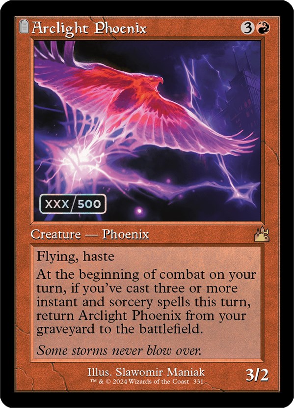 Arclight Phoenix (Retro) (Serialized) [Ravnica Remastered] | Dumpster Cat Games