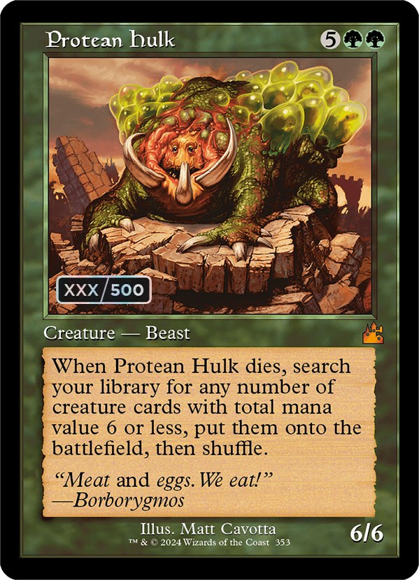 Protean Hulk (Retro) (Serialized) [Ravnica Remastered] | Dumpster Cat Games
