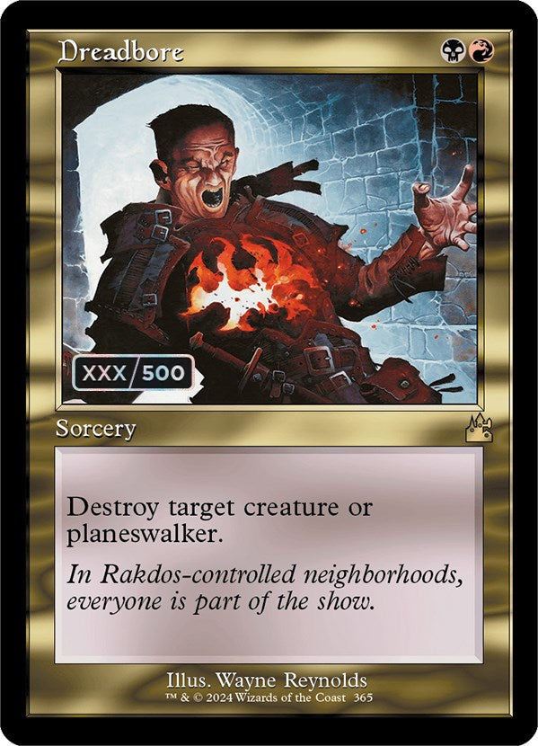 Dreadbore (Retro) (Serialized) [Ravnica Remastered] | Dumpster Cat Games