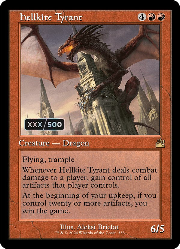 Hellkite Tyrant (Retro) (Serialized) [Ravnica Remastered] | Dumpster Cat Games