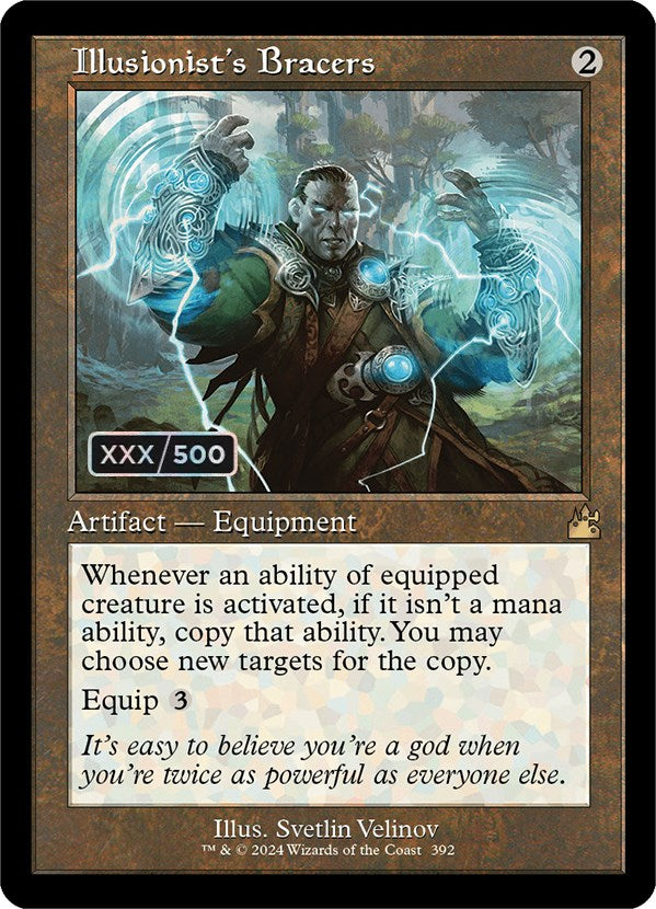 Illusionist's Bracers (Retro) (Serialized) [Ravnica Remastered] | Dumpster Cat Games