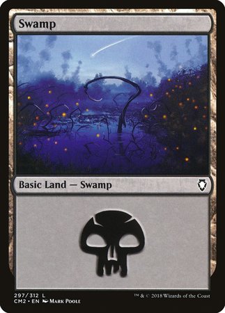 Swamp (297) [Commander Anthology Volume II] | Dumpster Cat Games