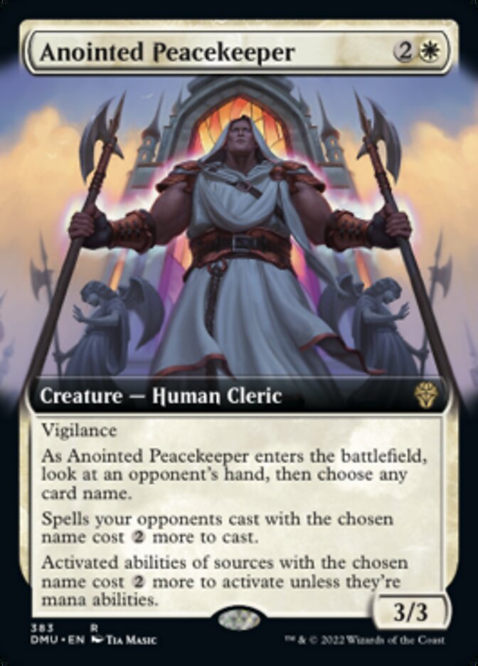 Anointed Peacekeeper (Extended Art) [Dominaria United] | Dumpster Cat Games