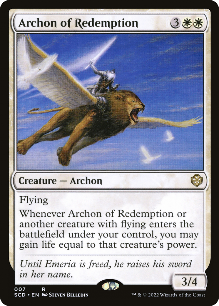 Archon of Redemption [Starter Commander Decks] | Dumpster Cat Games