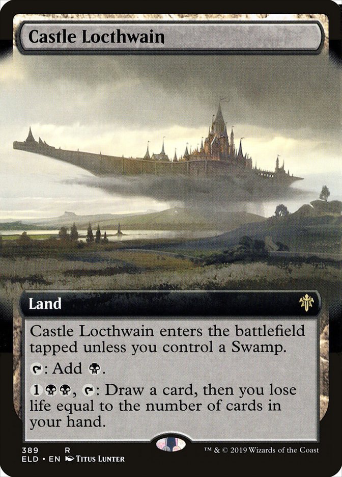 Castle Locthwain (Extended Art) [Throne of Eldraine] | Dumpster Cat Games