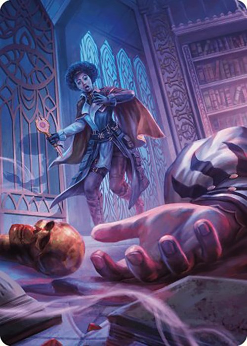 Deadly Complication Art Card [Murders at Karlov Manor Art Series] | Dumpster Cat Games