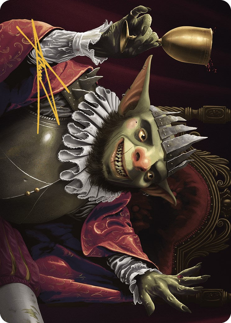 Krenko, Baron of Tin Street Art Card (Gold-Stamped Signature) [Murders at Karlov Manor Art Series] | Dumpster Cat Games