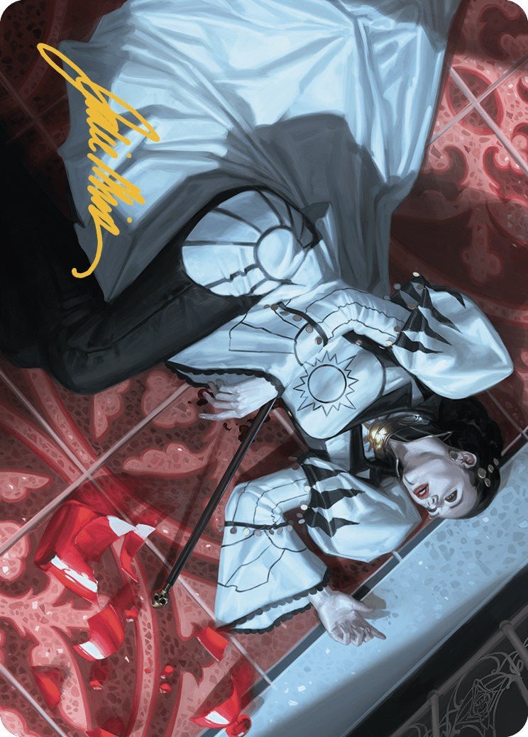 Deadly Complication Art Card (18/49) (Gold-Stamped Signature) [Murders at Karlov Manor Art Series] | Dumpster Cat Games