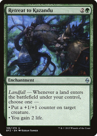 Retreat to Kazandu [Battle for Zendikar] | Dumpster Cat Games