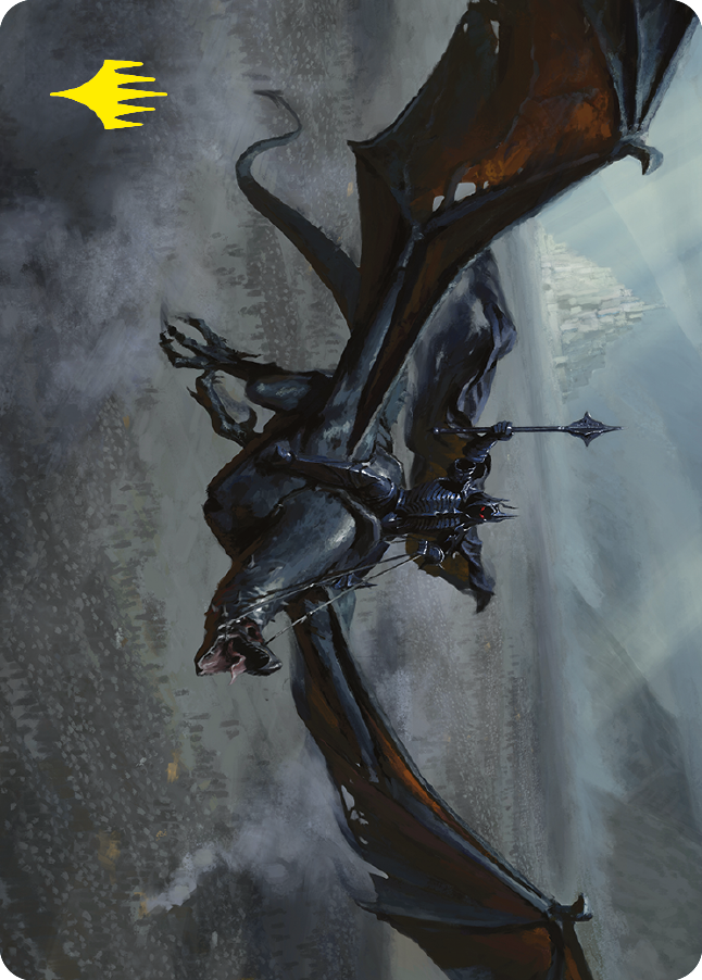 Lord of the Nazgul Art Card (Gold-Stamped Signature) [The Lord of the Rings: Tales of Middle-earth Art Series] | Dumpster Cat Games