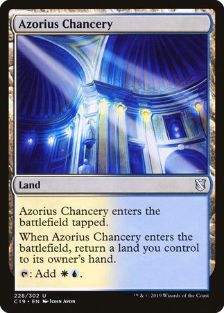 Azorius Chancery [Commander 2019] | Dumpster Cat Games
