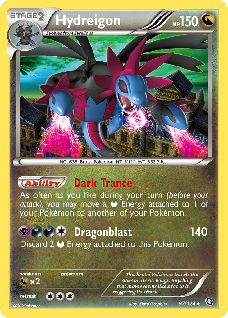 Hydreigon (97/124) [Black & White: Dragons Exalted] | Dumpster Cat Games