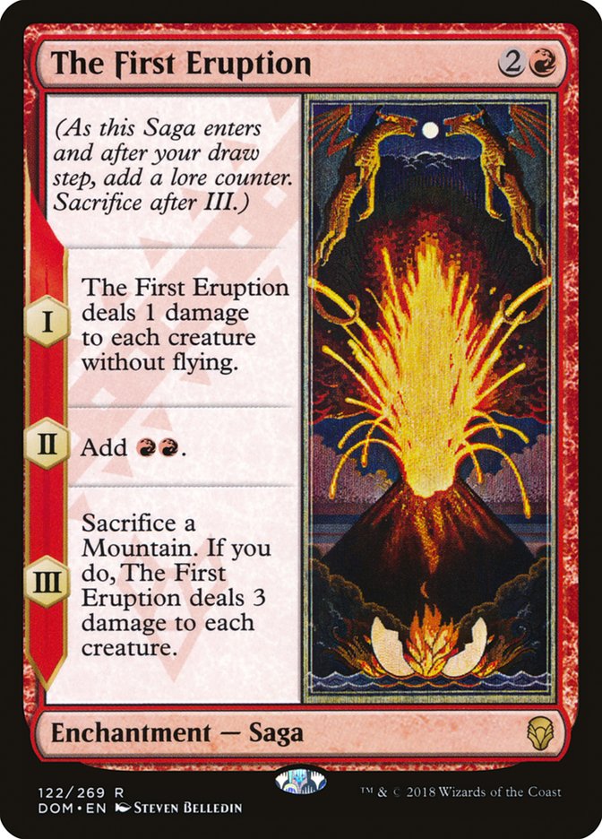 The First Eruption [Dominaria] | Dumpster Cat Games