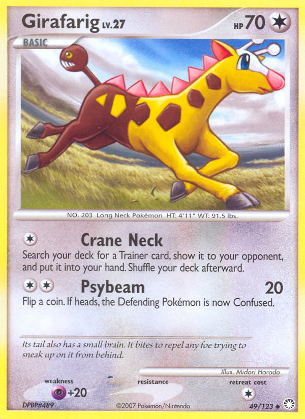 Girafarig (49/123) [Diamond & Pearl: Mysterious Treasures] | Dumpster Cat Games