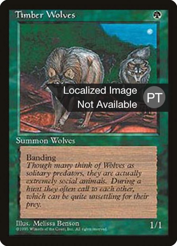 Timber Wolves [Fourth Edition (Foreign Black Border)] | Dumpster Cat Games