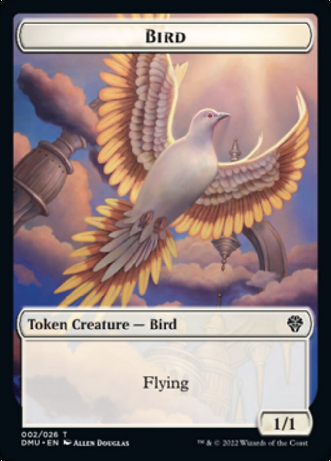 Bird (002) // Goblin Double-sided Token [Dominaria United Tokens] | Dumpster Cat Games