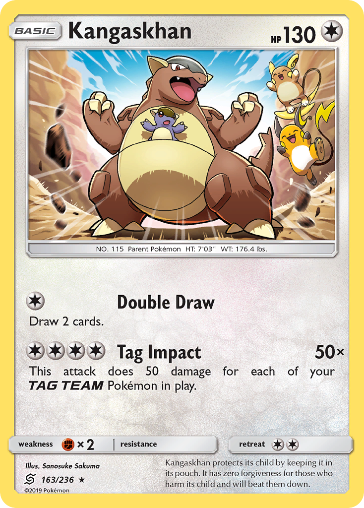 Kangaskhan (163/236) [Sun & Moon: Unified Minds] | Dumpster Cat Games