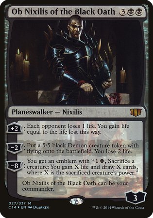 Ob Nixilis of the Black Oath (Commander 2014) [Commander 2014 Oversized] | Dumpster Cat Games