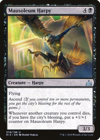 Mausoleum Harpy [Rivals of Ixalan] | Dumpster Cat Games