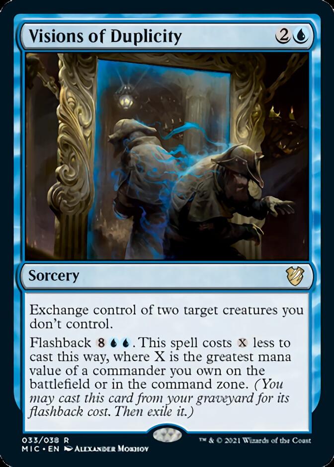 Visions of Duplicity [Innistrad: Midnight Hunt Commander] | Dumpster Cat Games