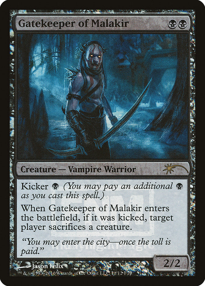 Gatekeeper of Malakir [Friday Night Magic 2010] | Dumpster Cat Games