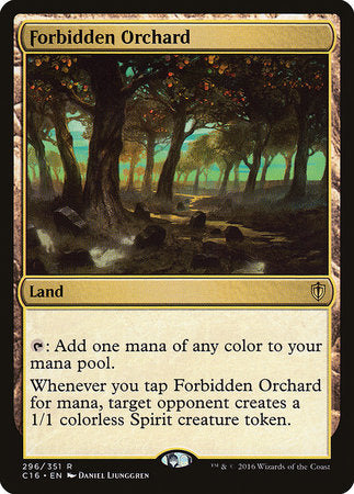 Forbidden Orchard [Commander 2016] | Dumpster Cat Games