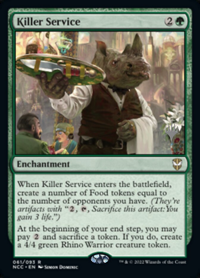 Killer Service (Promo Pack) [Streets of New Capenna Commander Promos] | Dumpster Cat Games