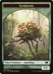 Elephant // Saproling Double-Sided Token [Commander 2015 Tokens] | Dumpster Cat Games