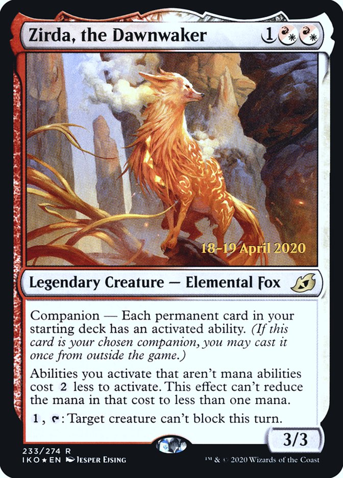 Zirda, the Dawnwaker  [Ikoria: Lair of Behemoths Prerelease Promos] | Dumpster Cat Games