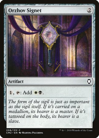 Orzhov Signet [Commander Anthology Volume II] | Dumpster Cat Games