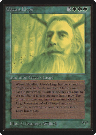 Gaea's Liege [Limited Edition Beta] | Dumpster Cat Games