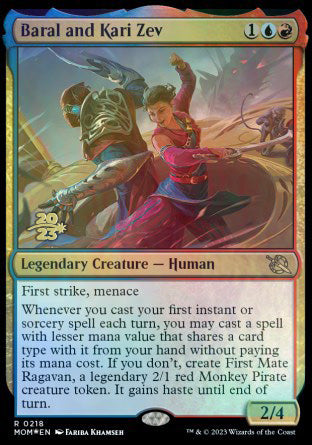 Baral and Kari Zev [March of the Machine Prerelease Promos] | Dumpster Cat Games