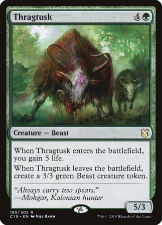 Thragtusk [Commander 2019] | Dumpster Cat Games