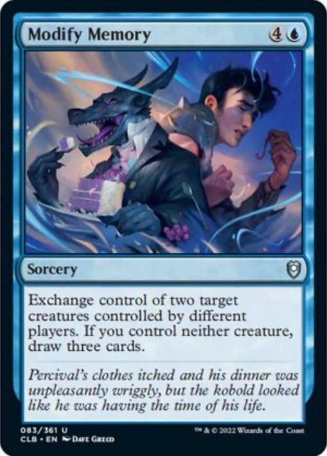 Modify Memory [Commander Legends: Battle for Baldur's Gate] | Dumpster Cat Games