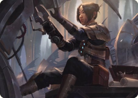 Thopter Mechanic Art Card [The Brothers' War Art Series] | Dumpster Cat Games