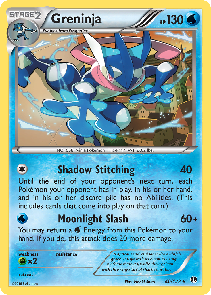 Greninja (40/122) [XY: BREAKpoint] | Dumpster Cat Games