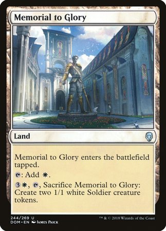 Memorial to Glory [Dominaria] | Dumpster Cat Games