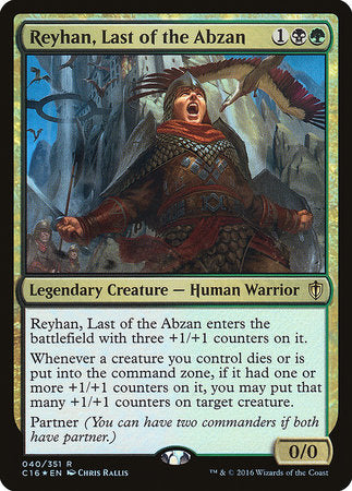 Reyhan, Last of the Abzan [Commander 2016] | Dumpster Cat Games