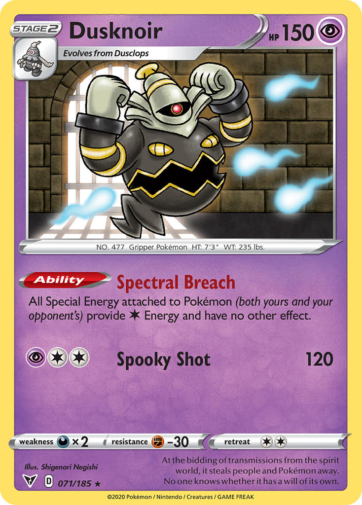 Dusknoir (071/185) [Sword & Shield: Vivid Voltage] | Dumpster Cat Games