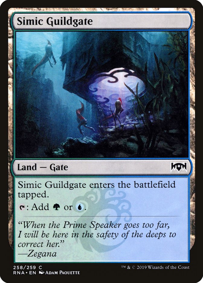 Simic Guildgate (258/259) [Ravnica Allegiance] | Dumpster Cat Games