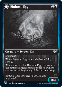 Biolume Egg // Biolume Serpent [Innistrad: Double Feature] | Dumpster Cat Games