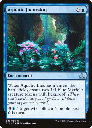 Aquatic Incursion [Rivals of Ixalan] | Dumpster Cat Games