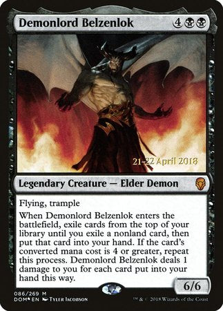 Demonlord Belzenlok [Dominaria Promos] | Dumpster Cat Games