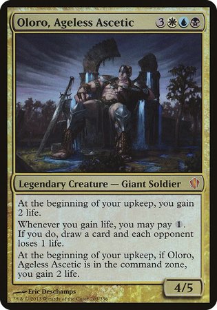 Oloro, Ageless Ascetic (Commander 2013) [Commander 2013 Oversized] | Dumpster Cat Games